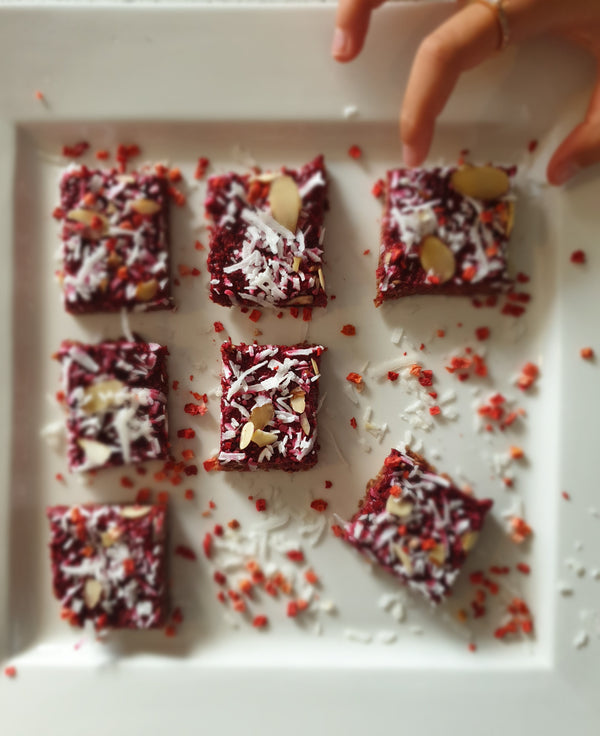 Raspberry Slice with Chia Jam