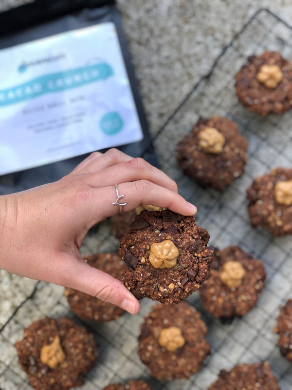 Cacao + Peanut Butter Cookies